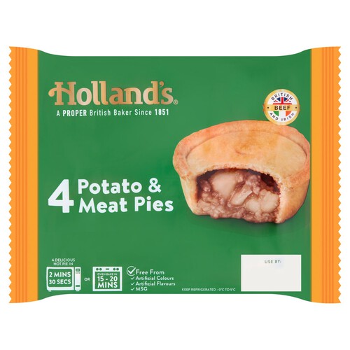 Holland's 4 Meat & Potato Pie