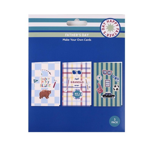 Morrisons Father's Day Make Your Own Cards 3 Pack