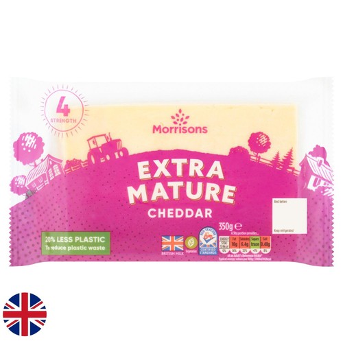 Morrisons Extra Mature Cheddar  400g