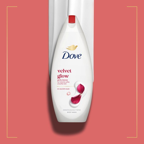 Dove Velvet Glow Body Wash Shower Gel  225ml