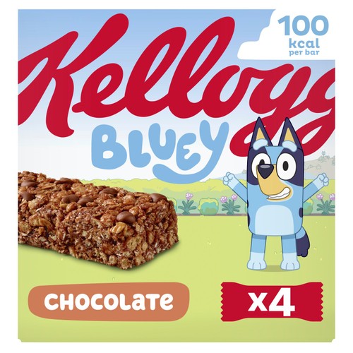 Kellogg's Bluey Chocolate Cereal Bars 4 x 25g