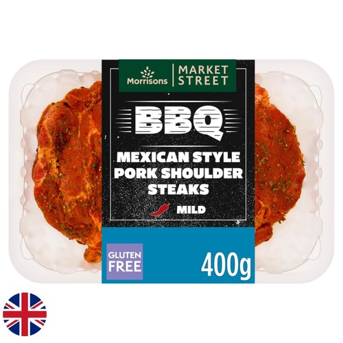 Morrisons British Mexican Style Pork Shoulder Steaks 400g