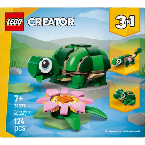 Lego Creator Turtle With A Water Lily Flower 31377