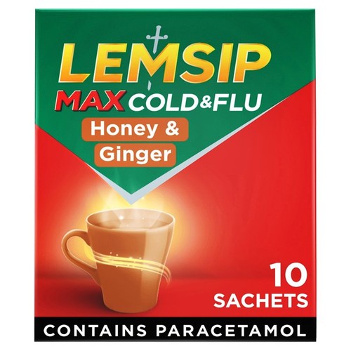 Lemsip Max Honey & Ginger  10 Sachets