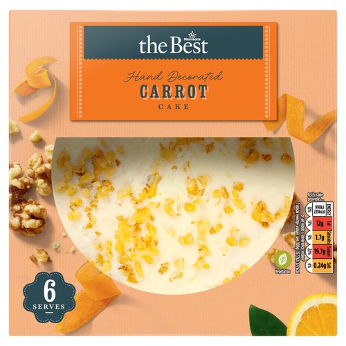 Morrisons hand decorated carrot cake