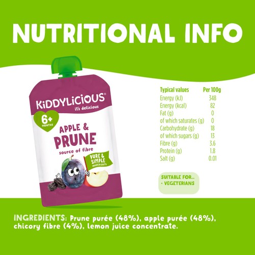 Kiddylicious Prune & Apple Pouch 