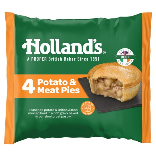 Hollands 4 Meat & Potato Pie