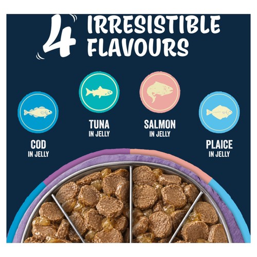 Felix Deliciously Sliced Fish Selection In Jelly Wet Cat Food
