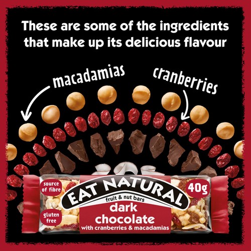 Eat Natural Cereal Bar Cranberry Macadamia & Dark Chocolate Multipack 
