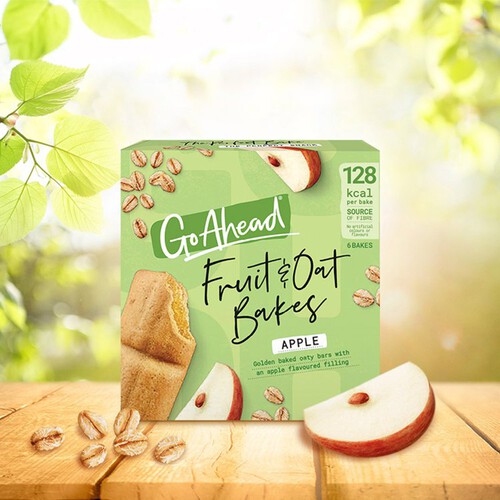 Go Ahead Apple Fruit and Oat Bakes Snack Bars Multipack 