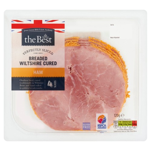 Morrisons the best british breaded wiltshire ham