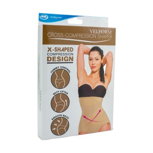 Gaine Cross Compression Velform - Venteo - Ventre Plat Design En X à Prix