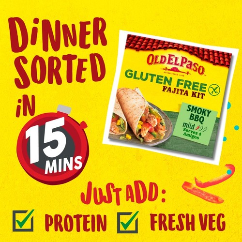 Old El Paso Gluten Free Smoky BBQ Fajita Kit