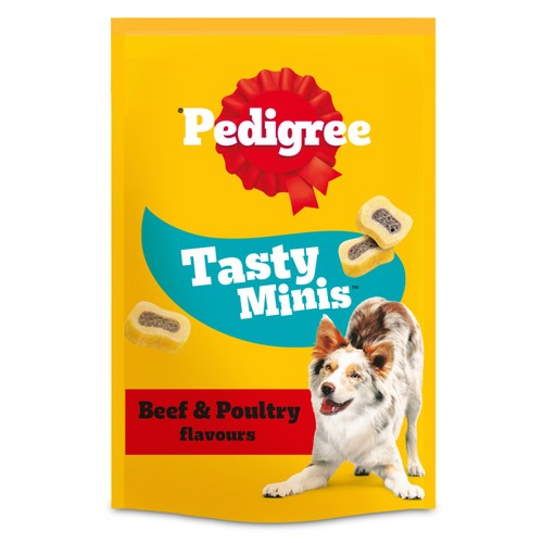 Pedigree Tasty Minis Adult Dog Treats Beef & Poultry Chewy Slices