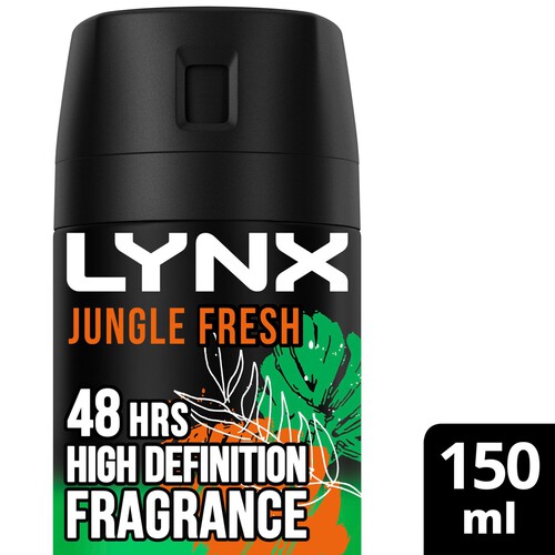 Lynx Deodorant Bodyspray Aerosol Jungle Fresh 