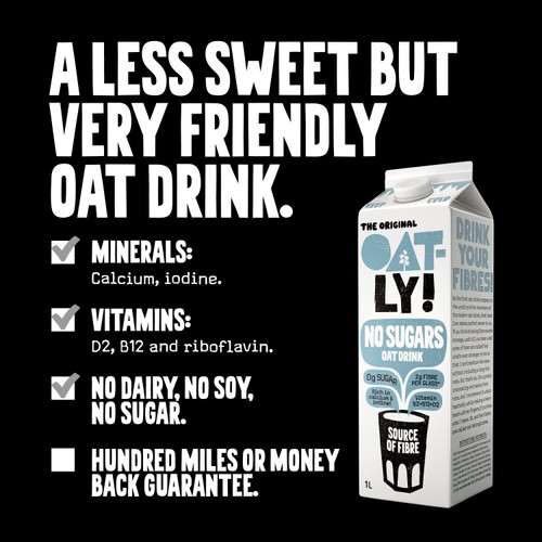 Oatly Oat Drink No Sugar Chilled 1L
