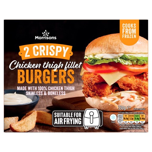 Morrisons crispy coated thigh burgers