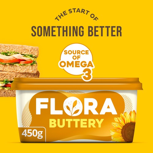 Flora Buttery Spread with Natural Ingredients 450g
