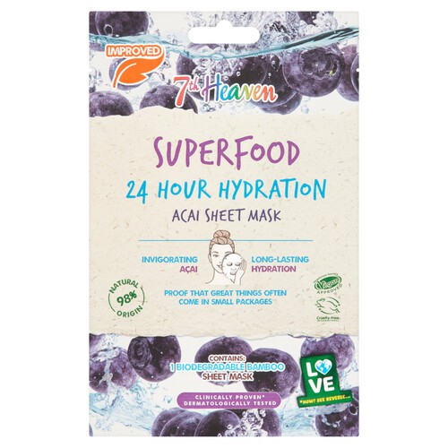 7th Heaven Super Food 24Hr Hydration Sheet Mask Acai