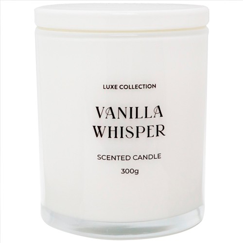 Morrisons Vanilla Whisper Glass Lidded Candle