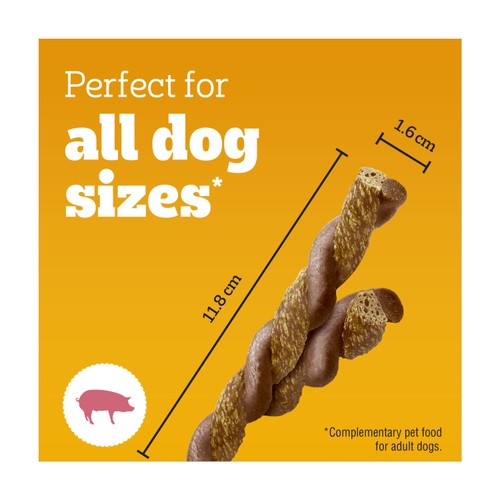 Pedigree Rodeo Duos Adult Dog Treats Chicken & Bacon 7 Chews
