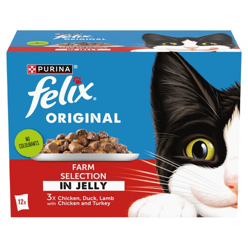 Felix Original Farm Selection In Jelly Wet Cat Food