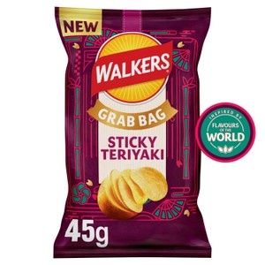 Walkers 45g Crisps Sticky Teriyaki Flavour Grab Bag