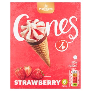 Morrisons Raspberry Pavlova Ice Cream Cone