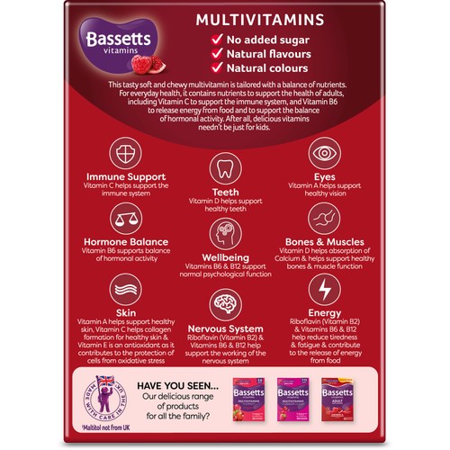 Bassetts Adult Multi Vitamins Raspberry & Pomegranate Flavour