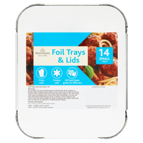 Morrisons Small Trays & Lids