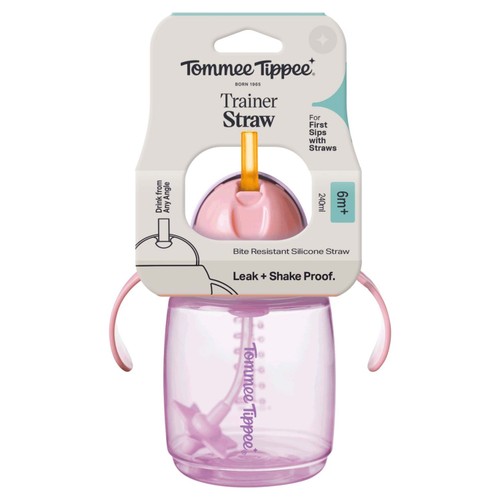 Tommee Tippee 1x Insulated Active Straw Cup, 12 Months+, Assorted Colours