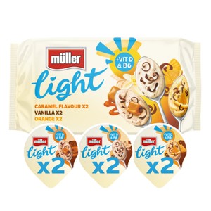 Muller Light Fat Free Yogurts with Chocolate Sprinkles 