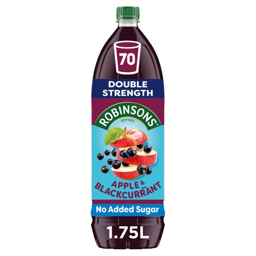 Robinsons Double Strength Apple & Blackcurrant No Added Sugar Squash 