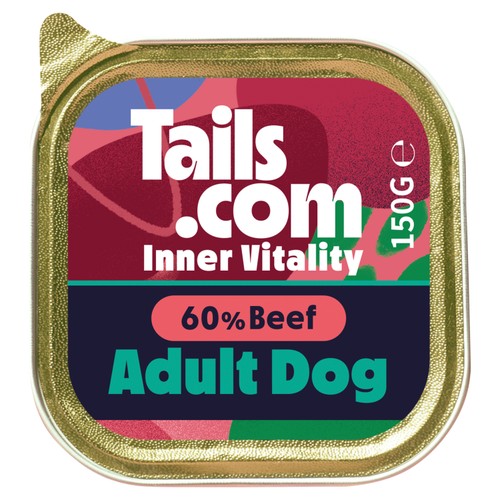 Tails.Com Inner Vitality Adult Beef Tray 150g