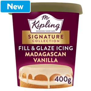 Mr Kipling Signature Madagascan Vanilla Fill & Glaze Icing 400g