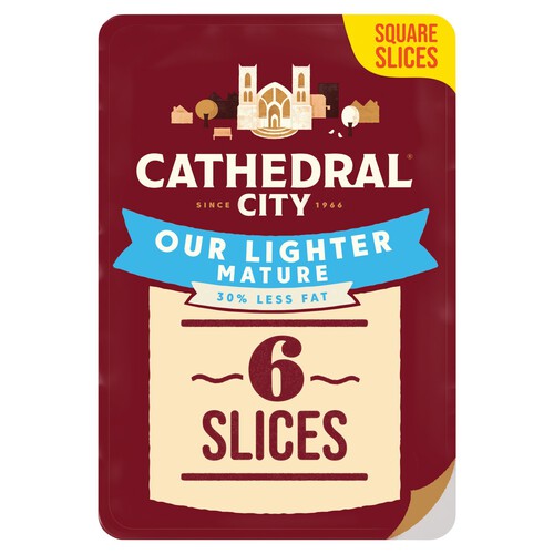 Cathedral City 6 Slices Lighter Cheese