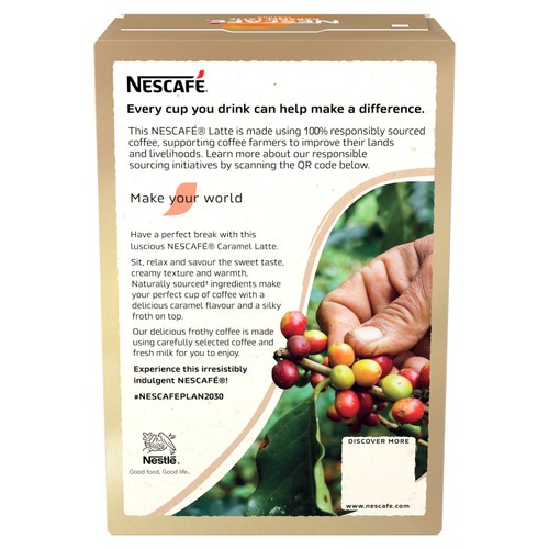 Nescafe Latte Caramel Instant Coffee 7 Sachets - Morrisons Online