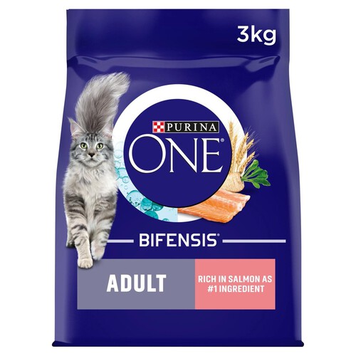 Purina ONE Adult Dry Cat Food Rich in Salmon 3kg