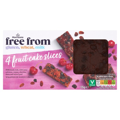 Morrisons Free From 4 Fruit Cake Slices