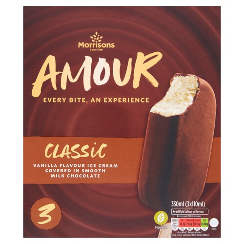 Morrisons Classic Milk Chocolate Amour Sticks