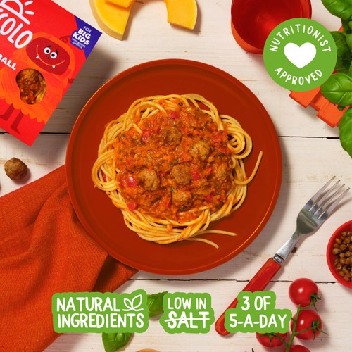 Piccolo Mini Meatballs & Pasta In Tomato, Basil & Lentil Sauce 275g