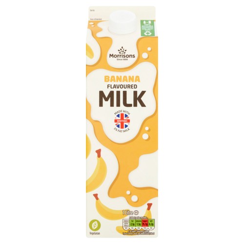 Morrisons banana flavoured fresh milk