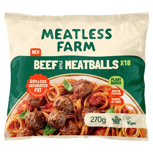 Meatless Farm 18 Plant Based Meatballs 