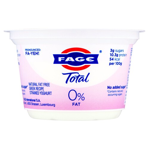 Fage Total 0% Fat Strained Yoghurt