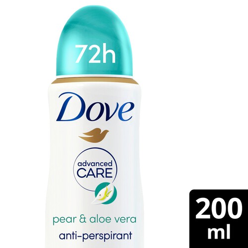 Dove Advanced Antiperspirant Deodorant Pear & Aloe Vera Aerosol 