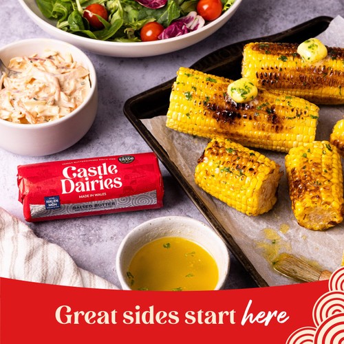 Castle Dairies Welsh Butter With Halen Mon Sea Salt Crystals