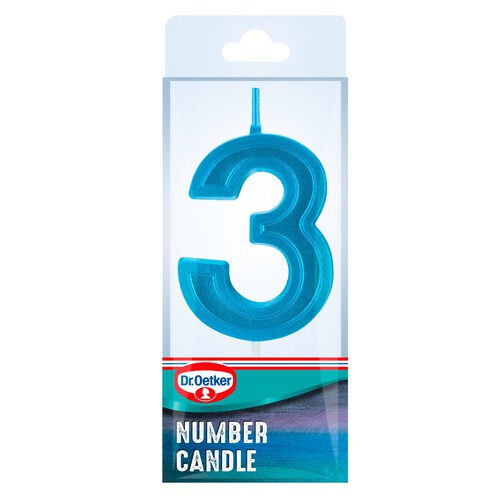 Dr. Oetker Number 3 Candle