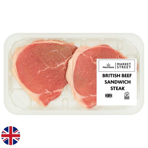 Morrisons British Beef Sandwich Steak 250g