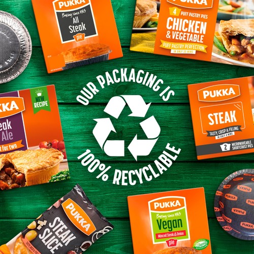 Pukka Plant Based Minced No Steak & Onion Pie 210g