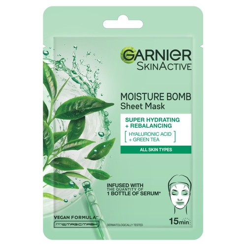 Garnier Skin Active Moisture Bomb Tissue Mask Green Tea 32G